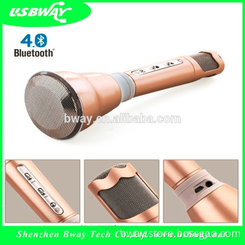 2016 Fashion High Grade Mini Wireless KTV Karaoke Bluetooth Microphone for Handheld Speaker Microphone with favorable price